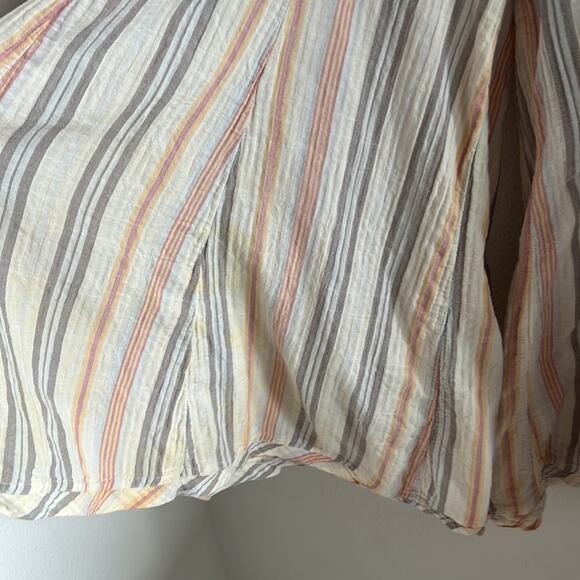 Free People Blaire Pull On Stripe Wide Leg Pant Flowy Boho Pants XS - Picture 7 of 10